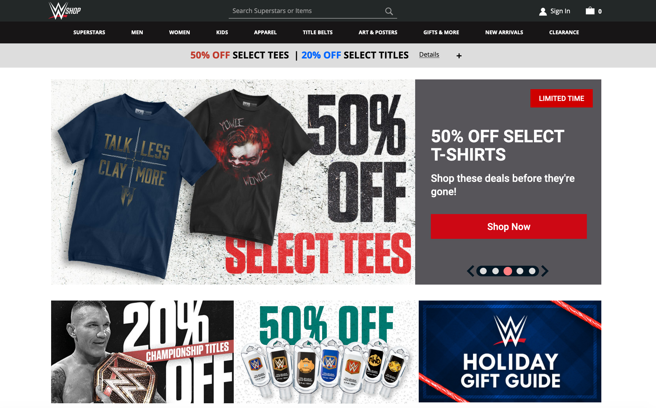 WWE merch