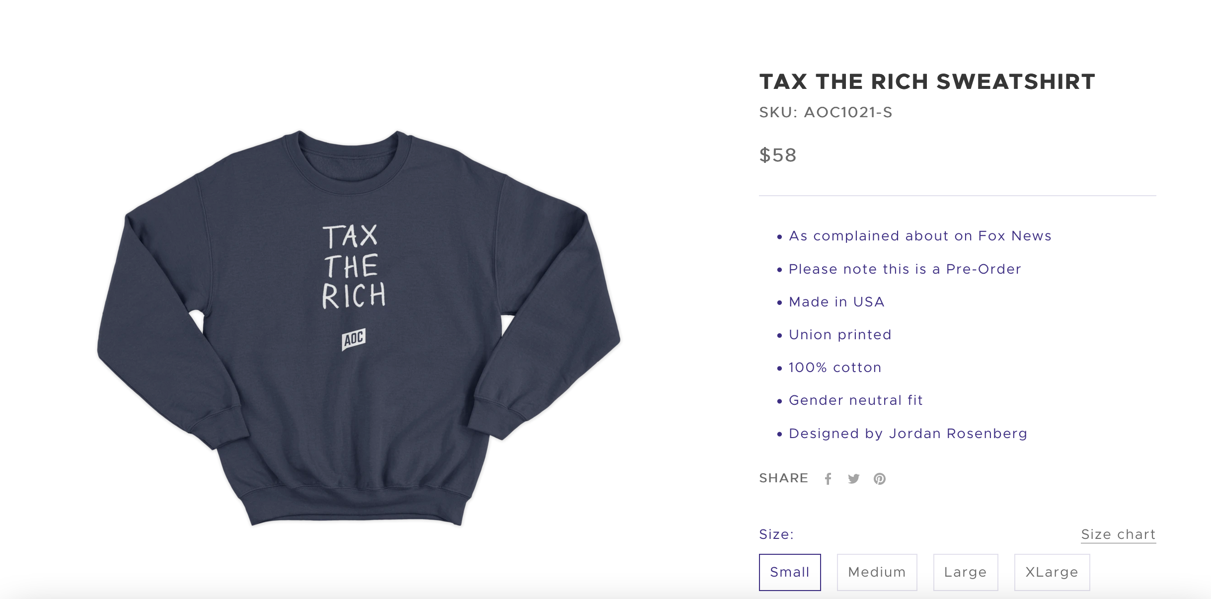 aoc sweatshirt