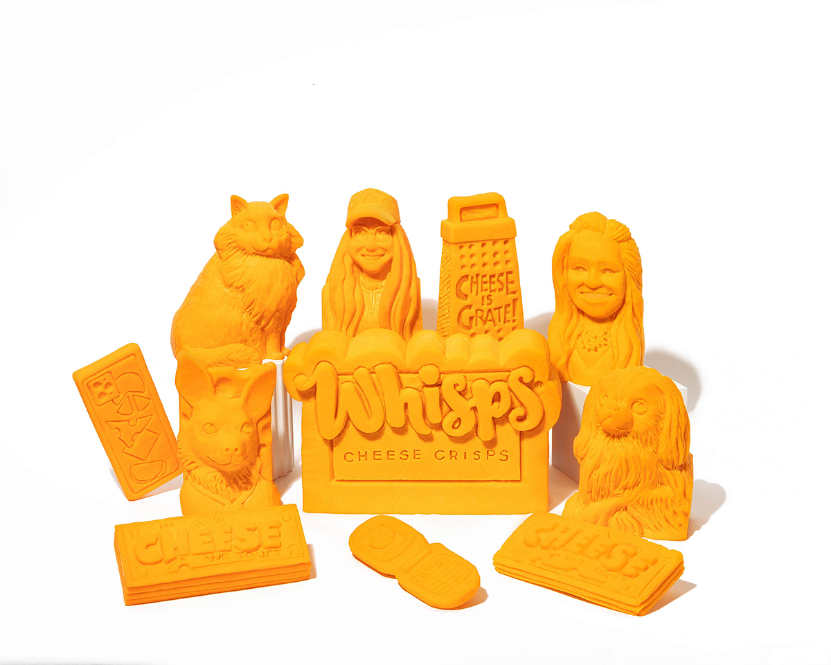 whisps cheese carvings